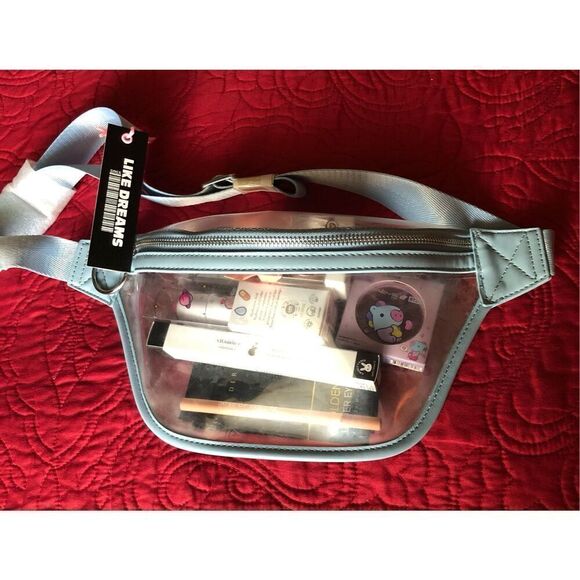 LIKE DREAMS - NWT Clear Belt Bag & 10 "Mystery" Cosmetics/The Creme Shop & More - Picture 8 of 12